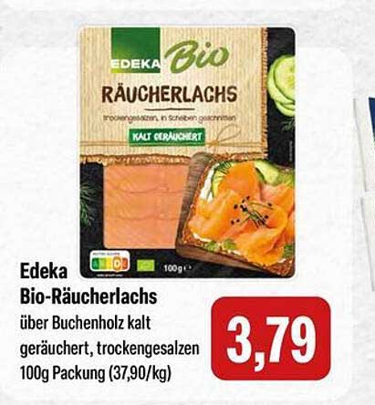 Edeka Bio-RäucherLachs 100g
