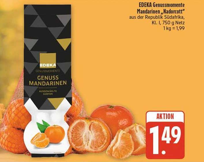 EDEKA Genussmomente Mandarinen "Nadorcott"