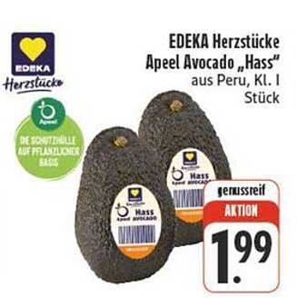 EDEKA Herzstücke Apeeel Avocado "Hass" aus Peru, Kl. I, 1 Stück