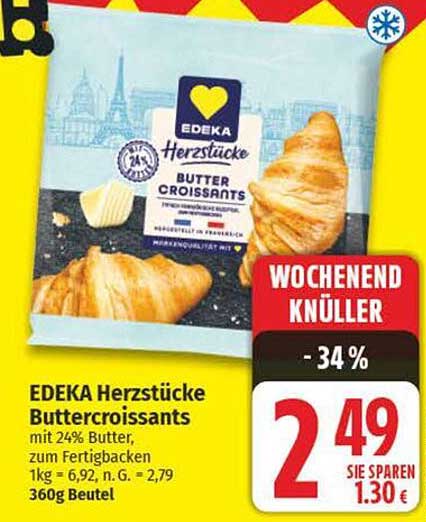 EDEKA Herzstücke Buttercroissants