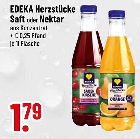 EDEKA Herzstücke Saft oder Nektar aus Konzentraten