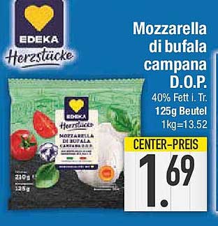 EDEKA Mozzarella di bufala campana D.O.P. 125g