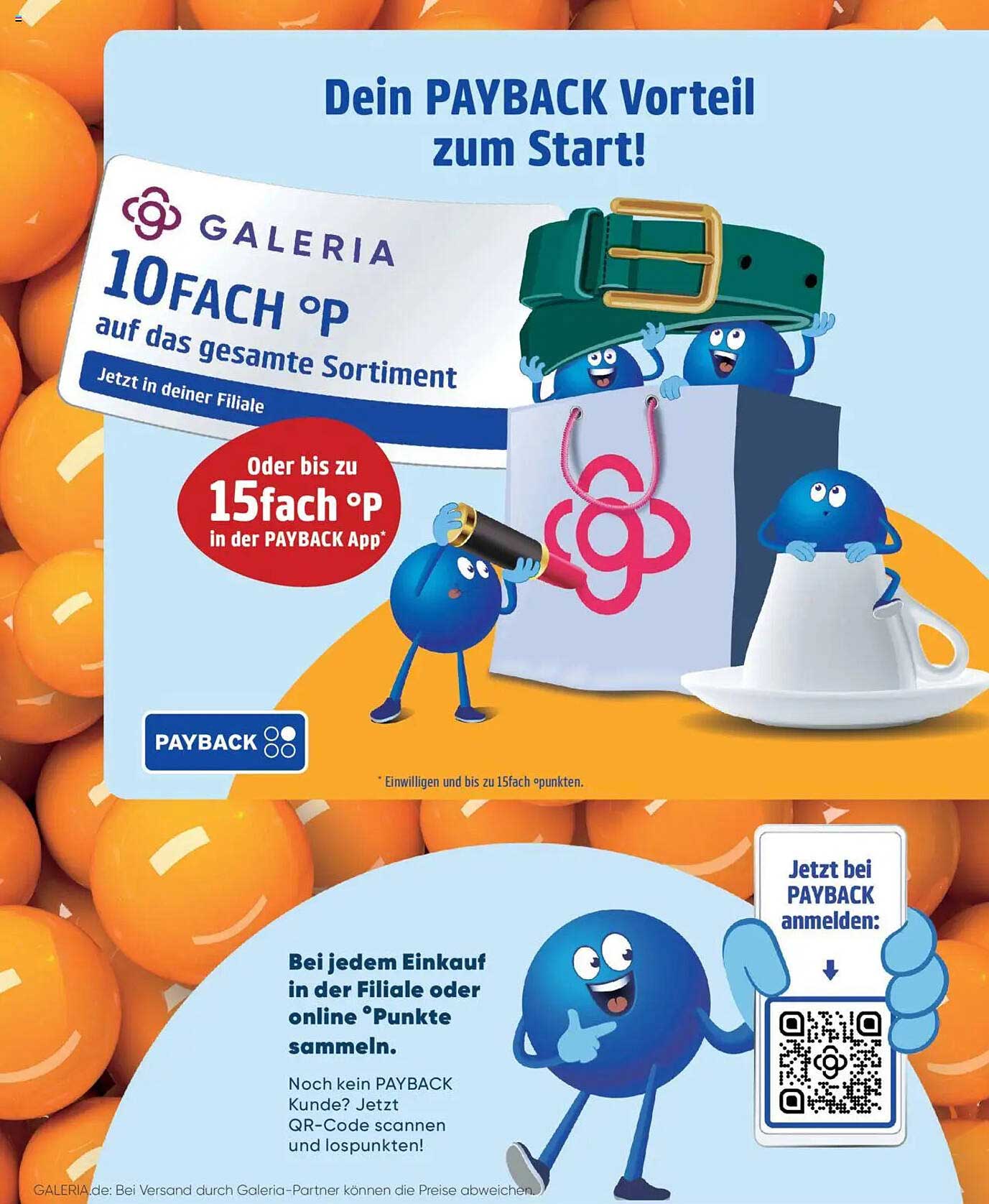Einführung in das PAYBACK Vorteilsprogramm bei Galeria