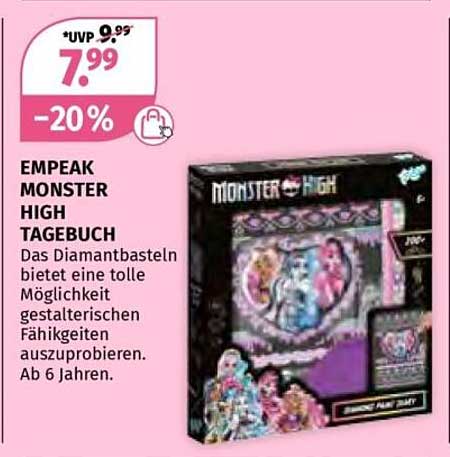 EMPEAK MONSTER HIGH TAGEBUCH