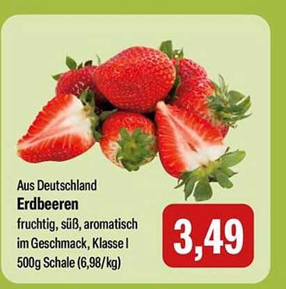Erdbeeren Aus Deutschland - 500g Schale für 3,49