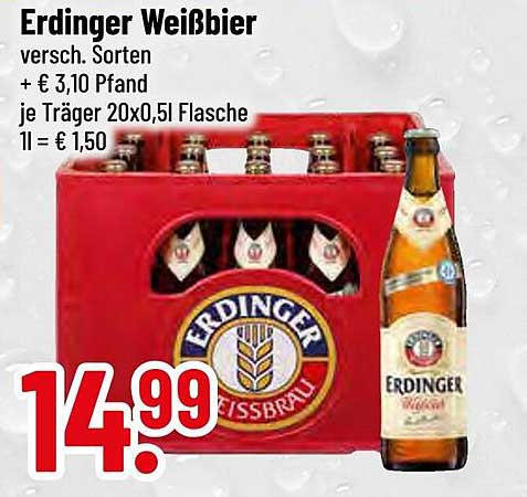 Erdinger Weißbier 20x0,5l Kasten