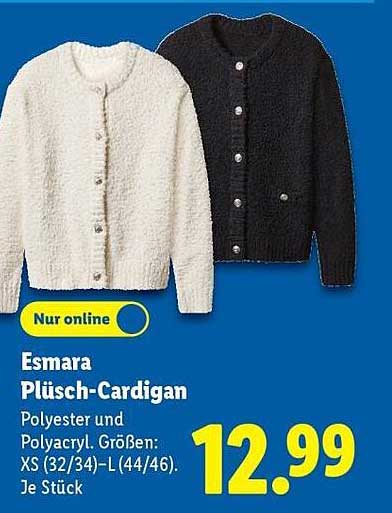 Esmara Plüsch-Cardigan