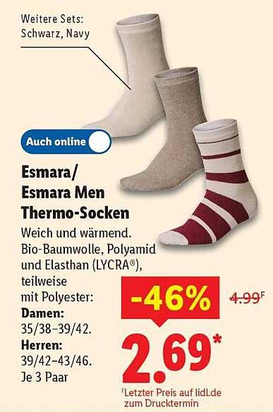 Esmara/Esmara Men Thermo-Socken