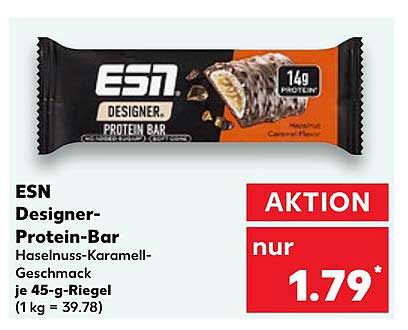 ESN Designer-Protein-Bar Haselnuss-Karamell-Geschmack