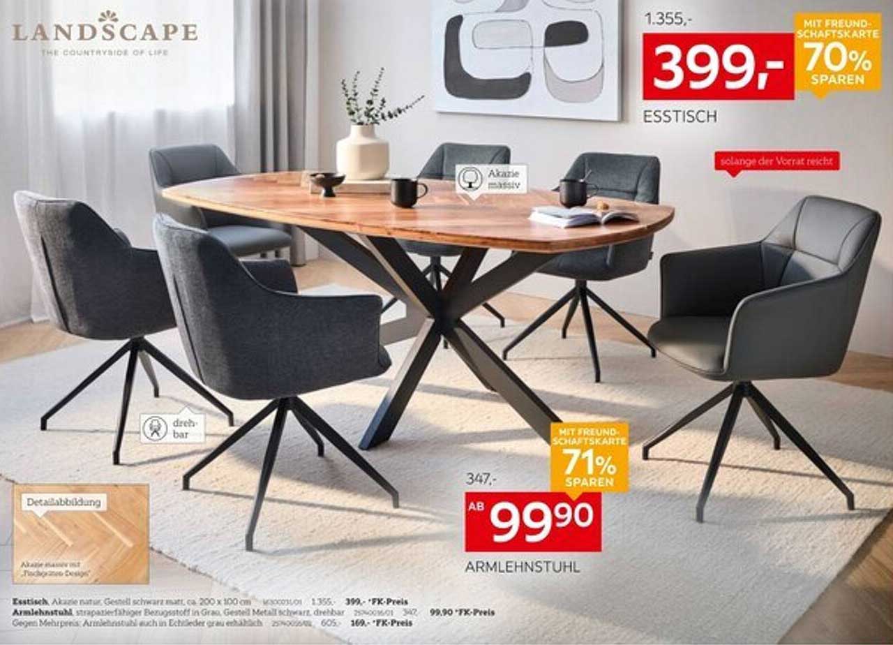 Esstisch mit Armlehnstuhl - XXXLutz Angebot