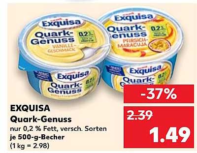 EXQUISA Quark-Genuss - 37% günstiger!