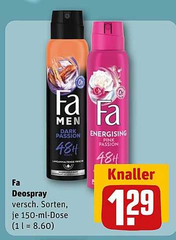 Fa Deospray - verschiedene Sorten, je 150-ml-Dose
