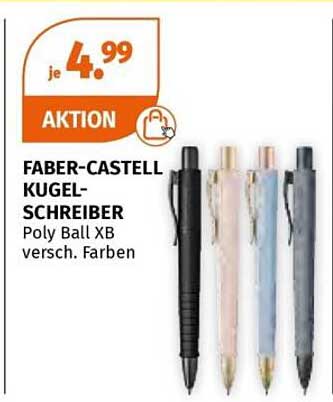 FABER-CASTELL KUGELSCHREIBER Poly Ball XB verschiedenfarbig