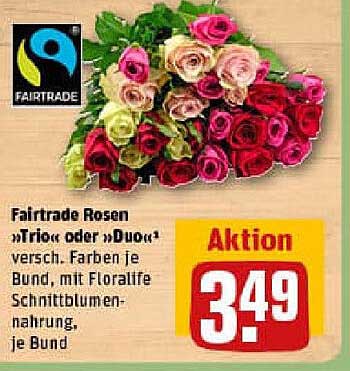 Fairtrade Rosen »Trio« oder »Duo«