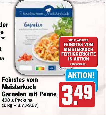 Feinstes vom Meisterkoch Garnelen mit Penne