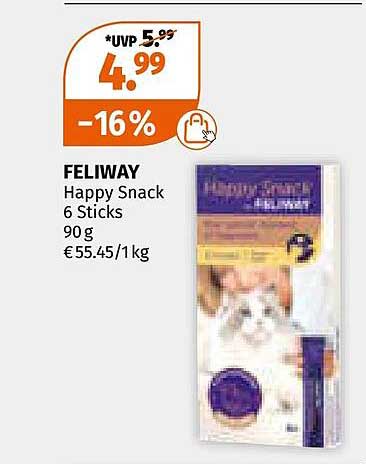 FELIWAY Happy Snack 6 Sticks 90 g