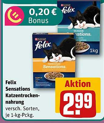 Felix Sensations Katzen-Trockenfutter 1 kg