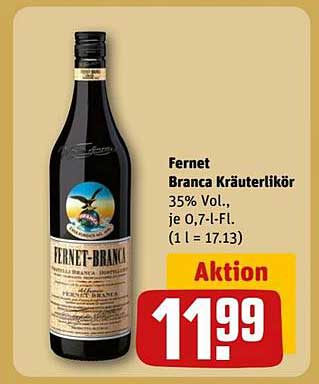 Fernet Branca Kräuterlikör 0,7 l - Aktion