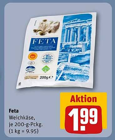 Feta Weichkäse, je 200-g-Pckg.