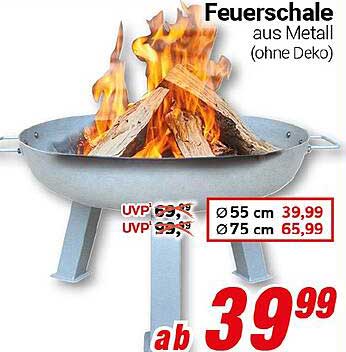 Feuerschale aus Metall (ohne Deko)