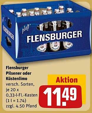 Flensburger Pilsener oder Küstenlimonade – Aktionsangebot!
