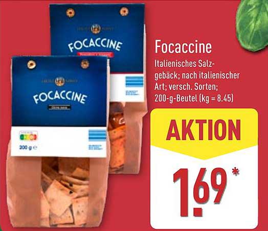 Focaccine - Italienisches Salzgebäck