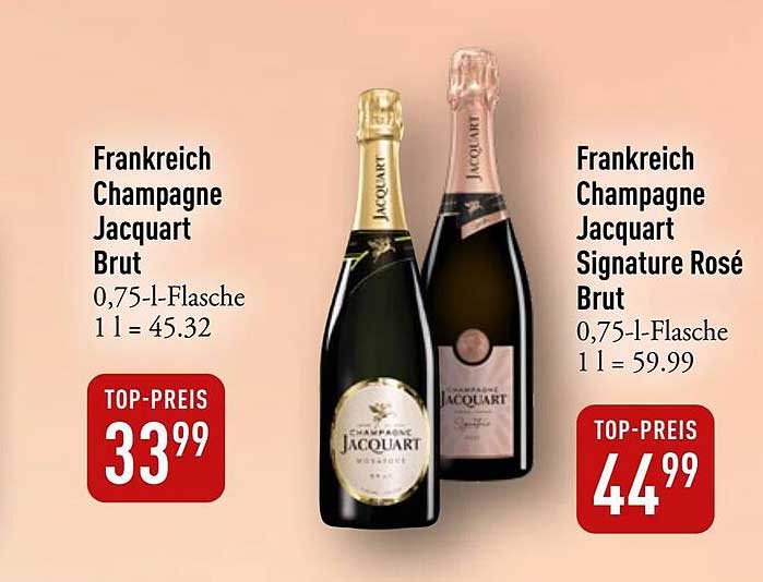 Frankreich Champagne Jacquart Brut 0,75-l-Flasche