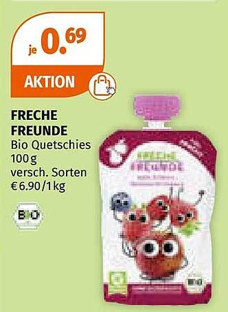 FRECHE FREUNDE Bio Quetschies 100 g