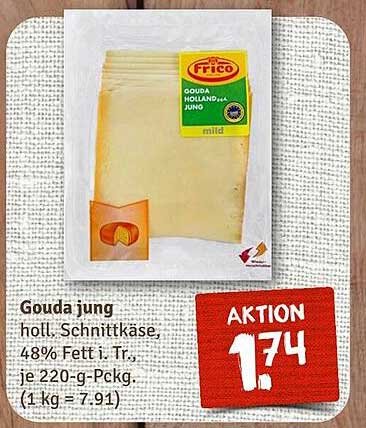 Frico Gouda jung – mild und schmackhaft!