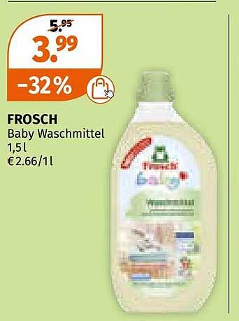 FROSCH Baby Waschmittel, 1,5l - Jetzt im Angebot!