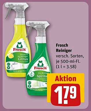 Frosch Reiniger, citrus und spiritus, je 500-ml-Fl.