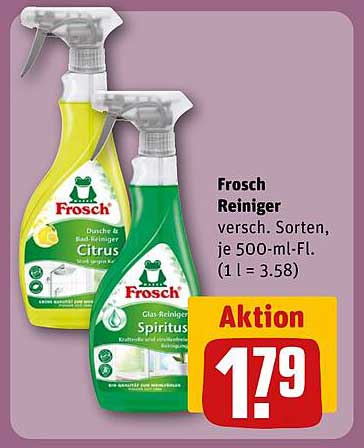 Frosch Reiniger - verschiedene Sorten, je 500-ml-Flasche