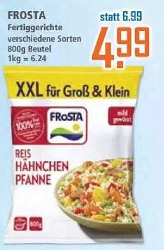 FROSTA Fertiggerichte verschiedene Sorten 800g Beutel