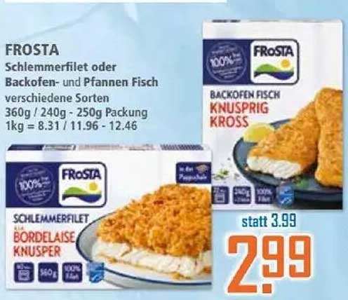 FROSTA Schlemmerfilet oder Backofen- und Pfannen Fisch - verschiedene Sorten