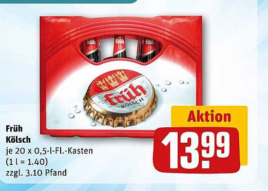 Früh Kölsch 20 x 0,5 l-Flaschen Kasten