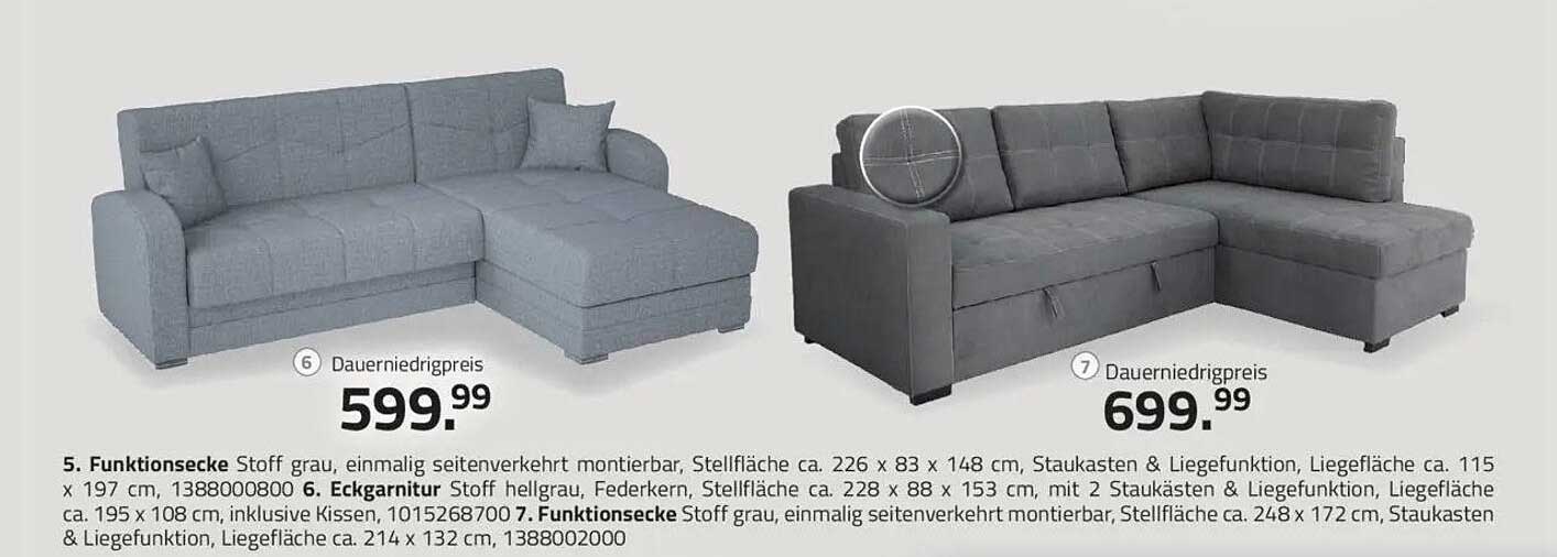 Funktionsecke in Grau - Flexible Sitzlösung für Ihr Zuhause