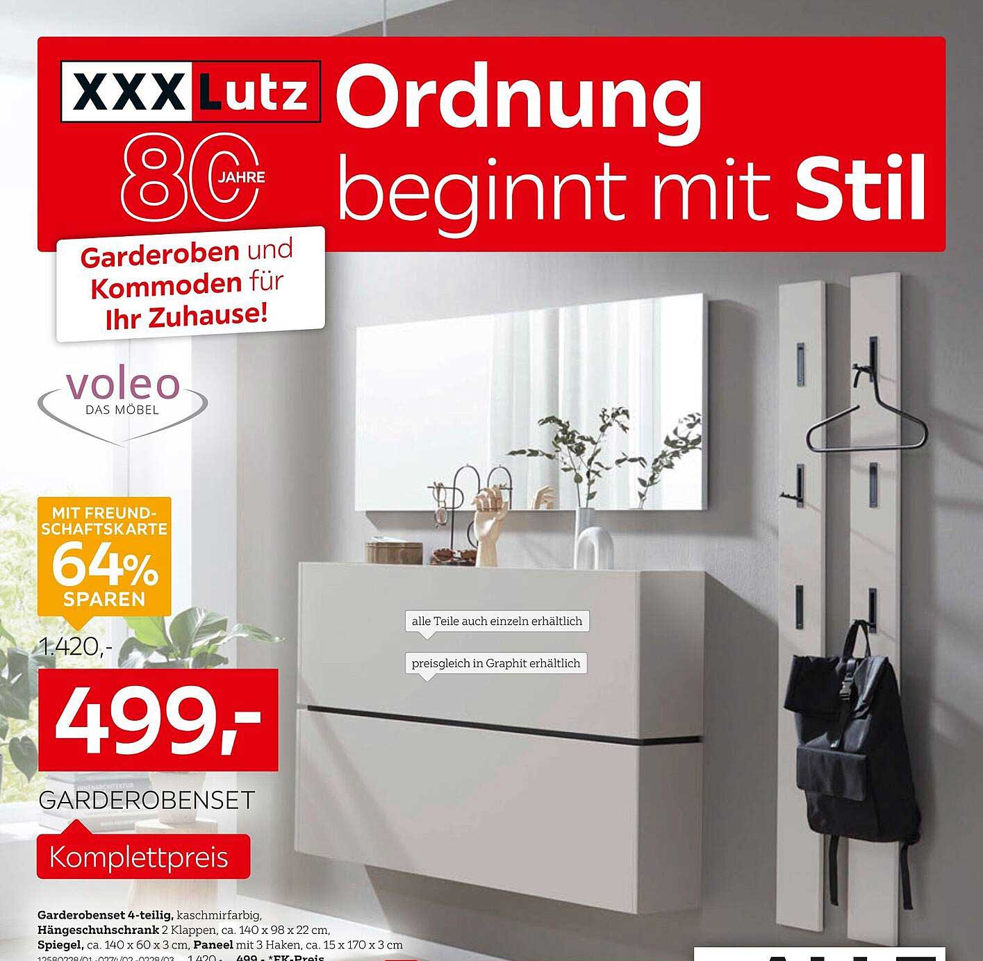 Garderoben-Set 4-teilig, kaschmirfarbig