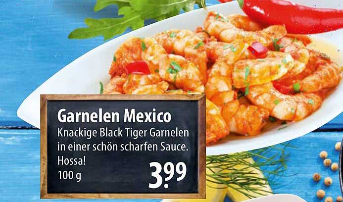 Garnelen Mexico - Knackige Black Tiger Garnelen in einer schön scharfen Sauce