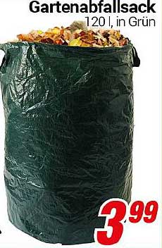 Gartenabfallsack 120 l, in Grün