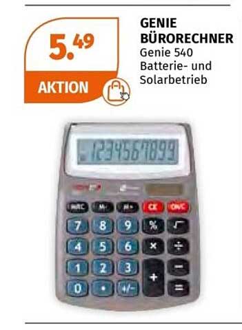 GENIE BÜRORECHNER Genie 540 Batterie- und Solarbetrieb