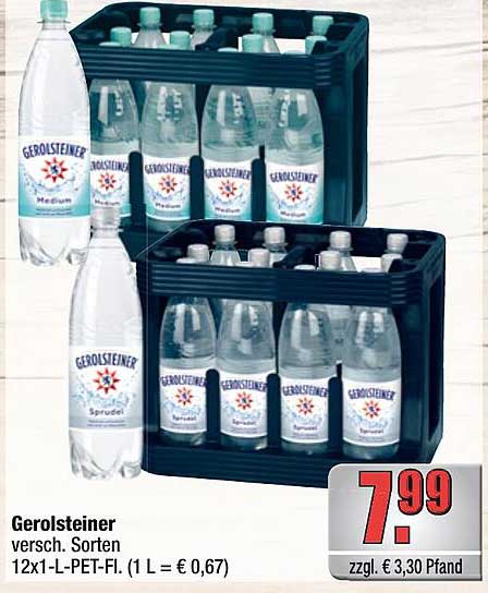 Gerolsteiner Mineralwasser 12er Kasten - Verschiedene Sorten