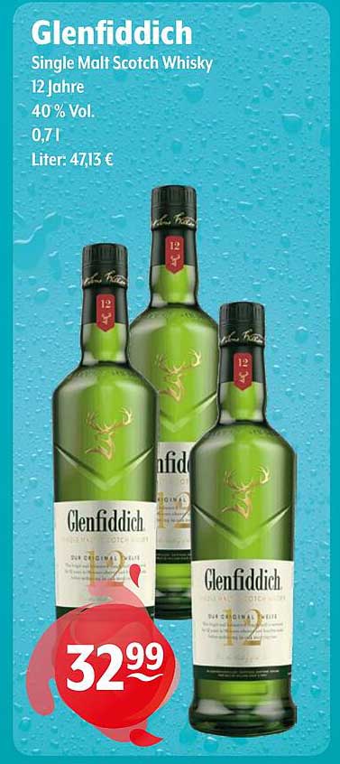 Glenfiddich Single Malt Scotch Whisky 12 Jahre - 0,7 l