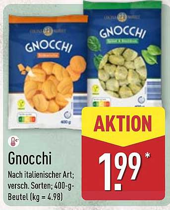 Gnocchi nach italienischer Art – verschiedene Sorten