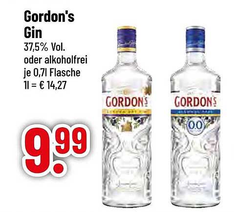 Gordon's Gin - 0,7 l Flasche zum Sonderpreis!