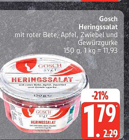 Gosch Heringssalat mit roter Bete, Apfel, Zwiebel und Gewürzgurke