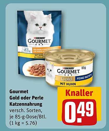Gourmet Gold oder Perle Katzennahrung