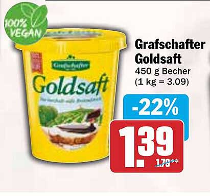 Grafschafter Goldsaft 450 g Becher