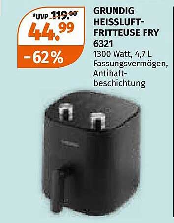 GRUNDIG HEISSLUFT-FRITEUSE FRY 6321
