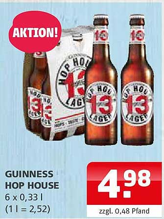 GUINNESS HOP HOUSE 13 - 6 x 0,33 l