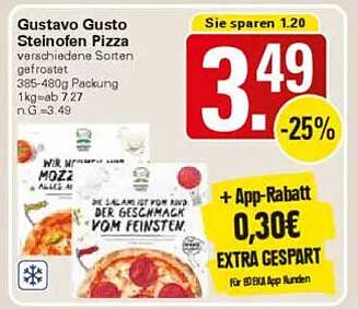 Gustavo Gusto Steinofen Pizza – verschiedene Sorten